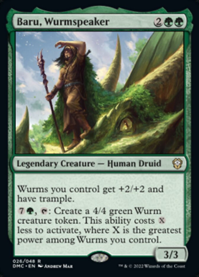 Baru, Wurmspeaker [Dominaria United Commander] | Good Games Modbury