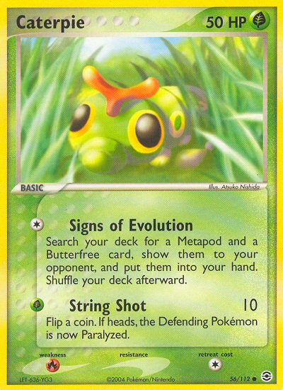 Caterpie (56/112) [EX: FireRed & LeafGreen] | Good Games Modbury