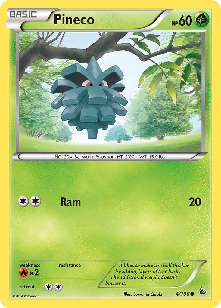 Pineco (4/106) [XY: Flashfire] | Good Games Modbury