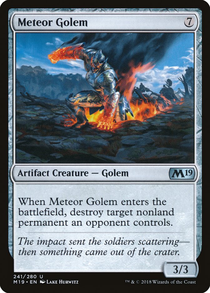 Meteor Golem [Core Set 2019] | Good Games Modbury