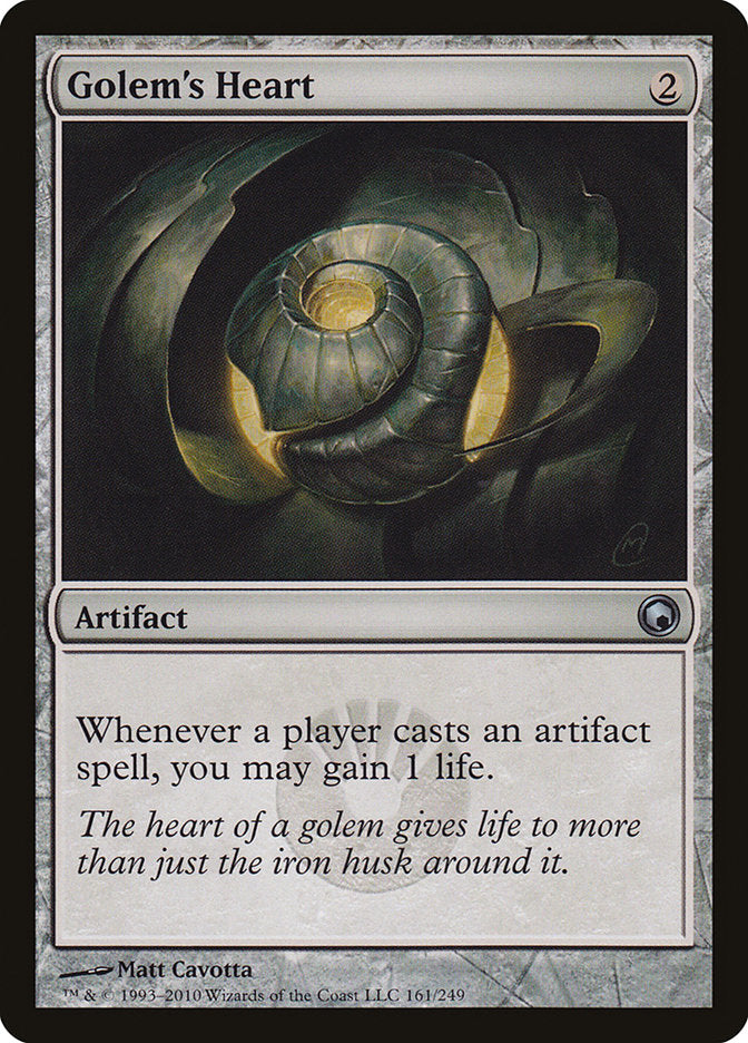 Golem's Heart [Scars of Mirrodin] | Good Games Modbury