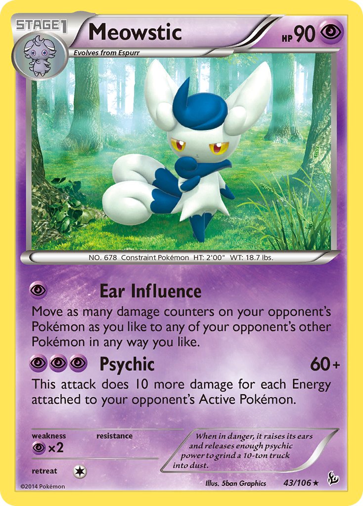 Meowstic (43/106) (Theme Deck Exclusive) [XY: Flashfire] | Good Games Modbury