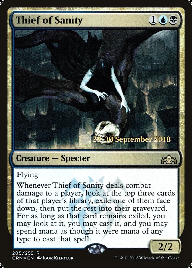 Thief of Sanity [Guilds of Ravnica Prerelease Promos] | Good Games Modbury