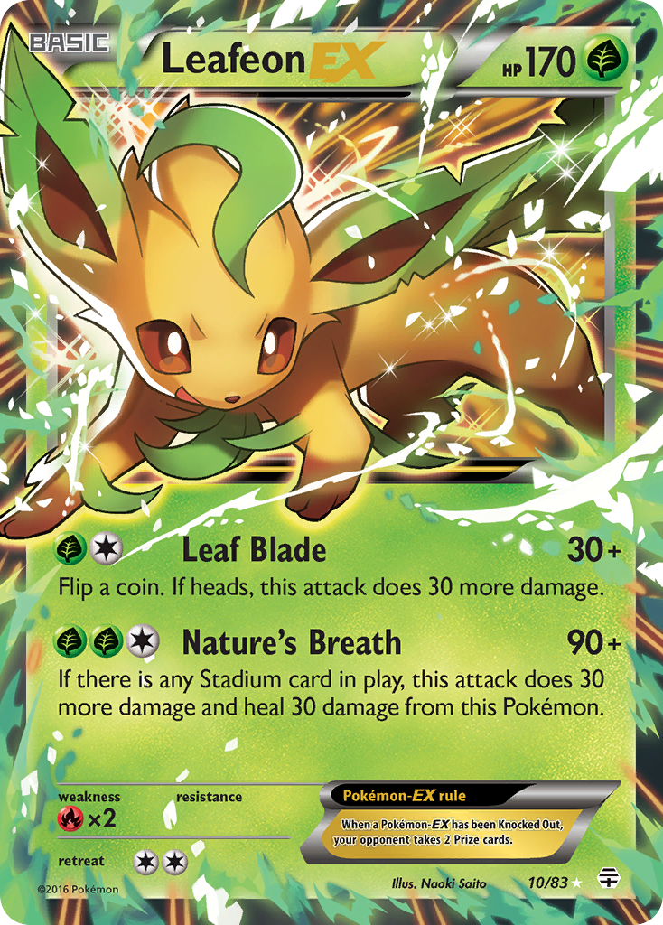 Leafeon EX (10/83) [XY: Generations] | Good Games Modbury