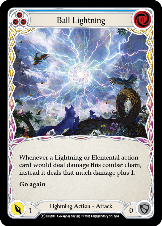 Ball Lightning (Blue) [U-ELE188] (Tales of Aria Unlimited)  Unlimited Rainbow Foil | Good Games Modbury
