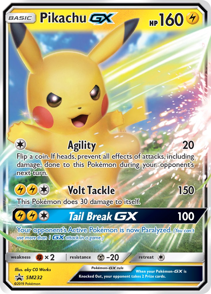 Pikachu GX (SM232) [Sun & Moon: Black Star Promos] | Good Games Modbury