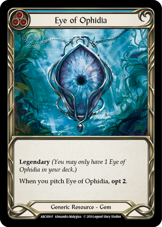 Eye of Ophidia [ARC000-F] (Arcane Rising)  1st Edition Cold Foil | Good Games Modbury