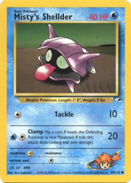 Misty's Shellder (89/132) [Gym Heroes Unlimited] | Good Games Modbury