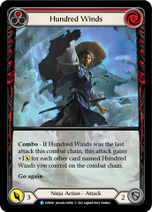 Hundred Winds (Red) [EVR041] (Everfest)  1st Edition Extended Art Rainbow Foil | Good Games Modbury