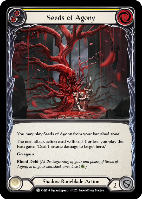 Seeds of Agony [CHN016] (Monarch Chane Blitz Deck) | Good Games Modbury