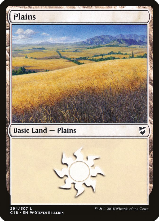 Plains (294) [Commander 2018] | Good Games Modbury