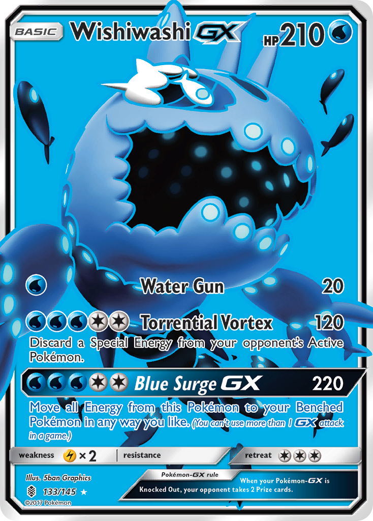 Wishiwashi GX (133/145) [Sun & Moon: Guardians Rising] | Good Games Modbury