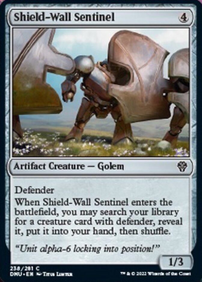 Shield-Wall Sentinel [Dominaria United] | Good Games Modbury