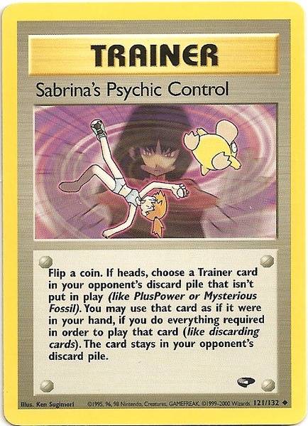 Sabrina's Psychic Control (121/132) [Gym Challenge Unlimited] | Good Games Modbury