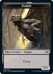 Demon // Marit Lage Double-Sided Token [Double Masters Tokens] | Good Games Modbury