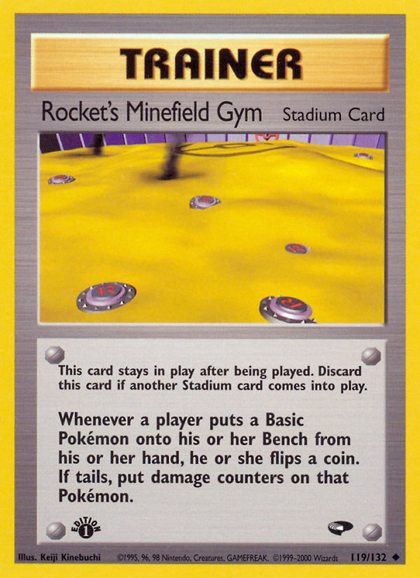 Rocket's Minefield Gym (119/132) [Gym Challenge 1st Edition] | Good Games Modbury