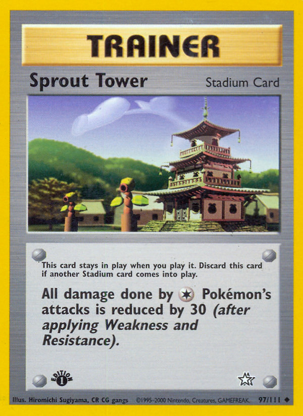 Sprout Tower (97/111) [Neo Genesis 1st Edition] | Good Games Modbury