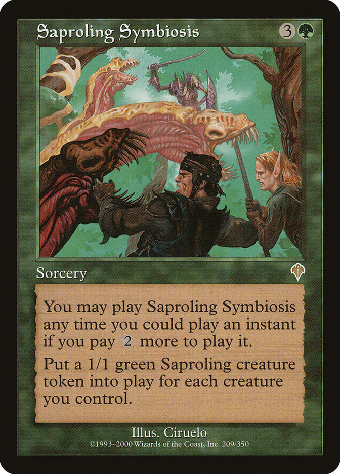 Saproling Symbiosis [Invasion] | Good Games Modbury