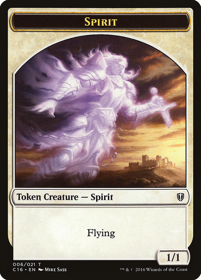 Saproling (016) // Spirit (006) Double-Sided Token [Commander 2016 Tokens] | Good Games Modbury