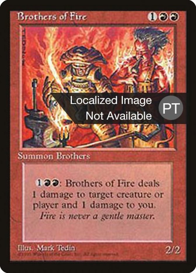 Brothers of Fire [Fourth Edition (Foreign Black Border)] | Good Games Modbury