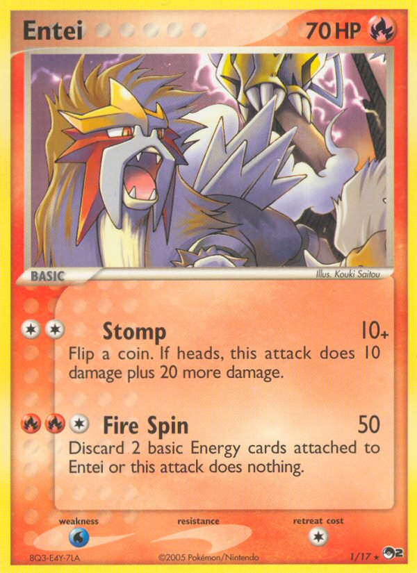 Entei (1/17) [POP Series 2] | Good Games Modbury