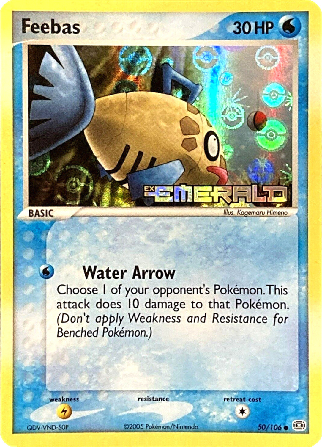 Feebas (50/106) (Stamped) [EX: Emerald] | Good Games Modbury