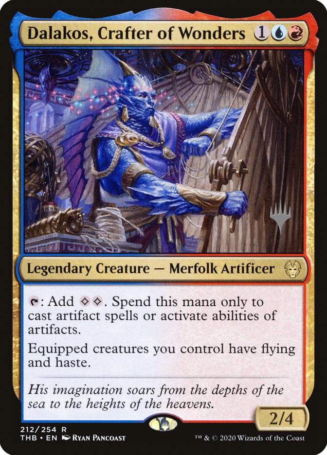 Dalakos, Crafter of Wonders (Promo Pack) [Theros Beyond Death Promos] | Good Games Modbury