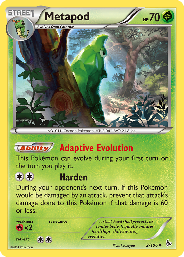 Metapod (2/106) [XY: Flashfire] | Good Games Modbury