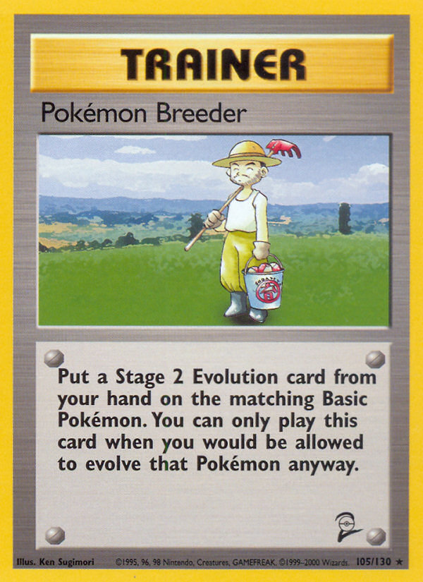 Pokemon Breeder (105/130) [Base Set 2] | Good Games Modbury