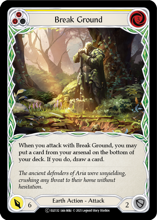 Break Ground (Yellow) [U-ELE132] (Tales of Aria Unlimited)  Unlimited Normal | Good Games Modbury