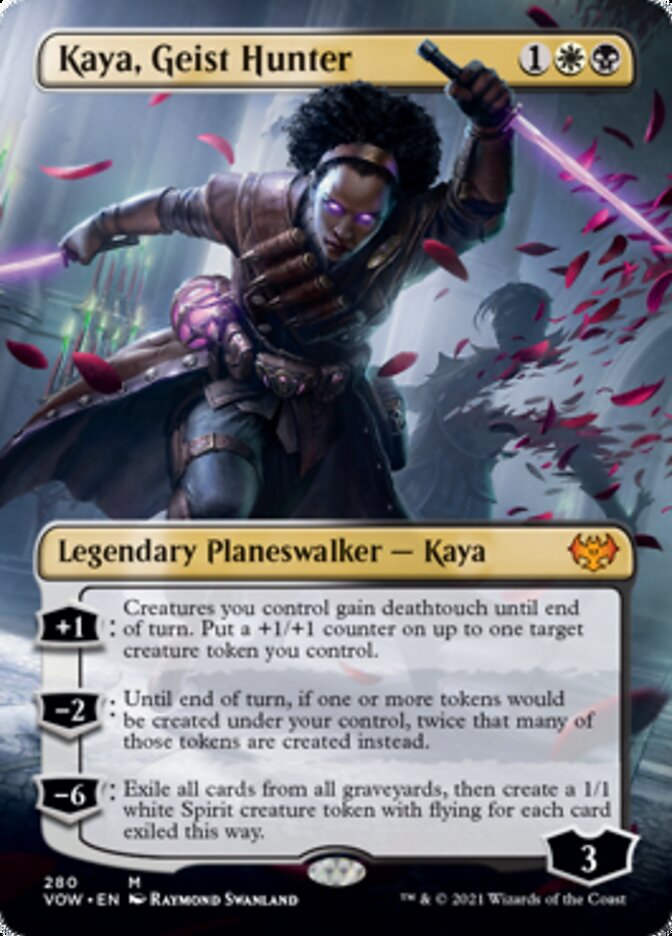 Kaya, Geist Hunter (Borderless) [Innistrad: Crimson Vow] | Good Games Modbury