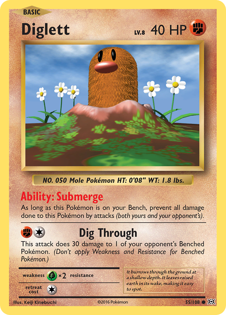 Diglett (55/108) [XY: Evolutions] | Good Games Modbury