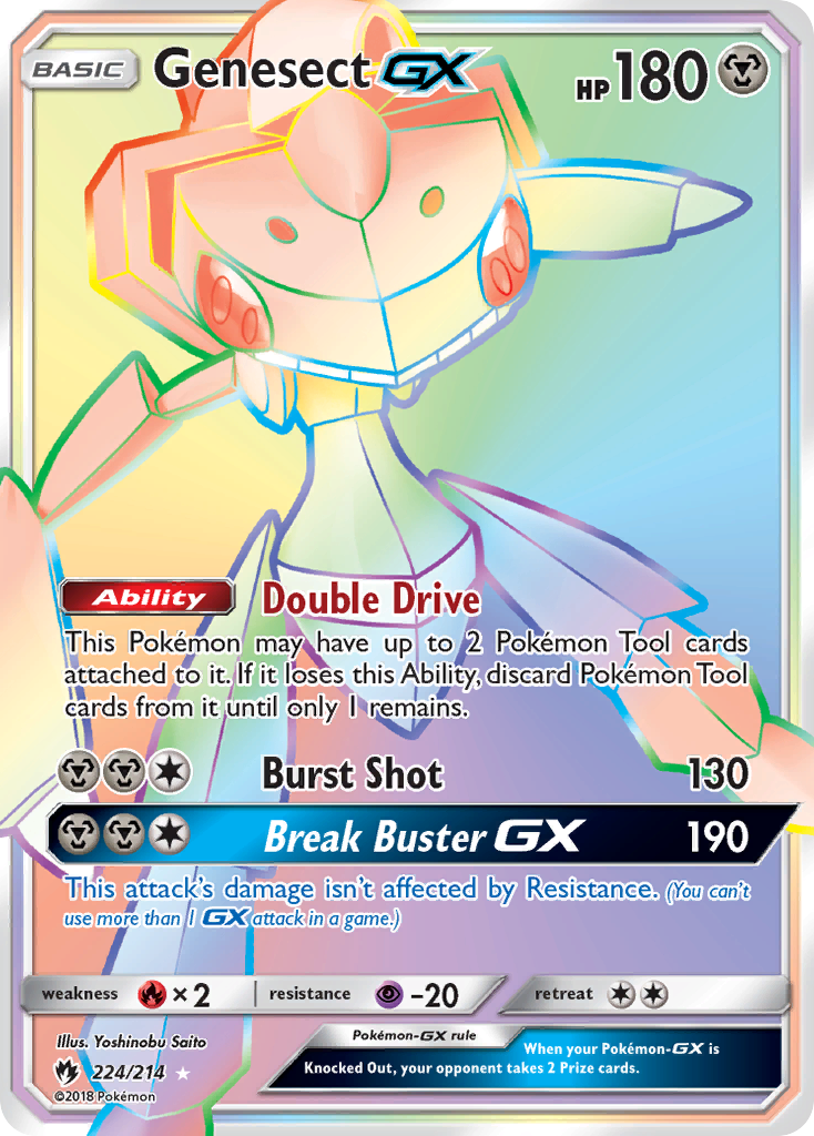 Genesect GX (224/214) [Sun & Moon: Lost Thunder] | Good Games Modbury