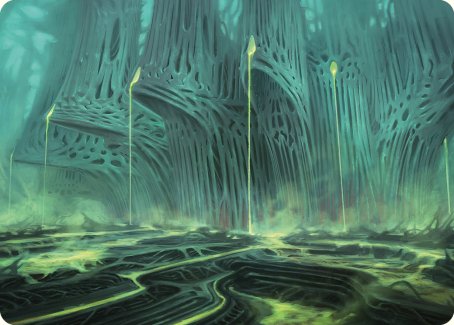 Swamp Art Card [Phyrexia: All Will Be One Art Series] | Good Games Modbury