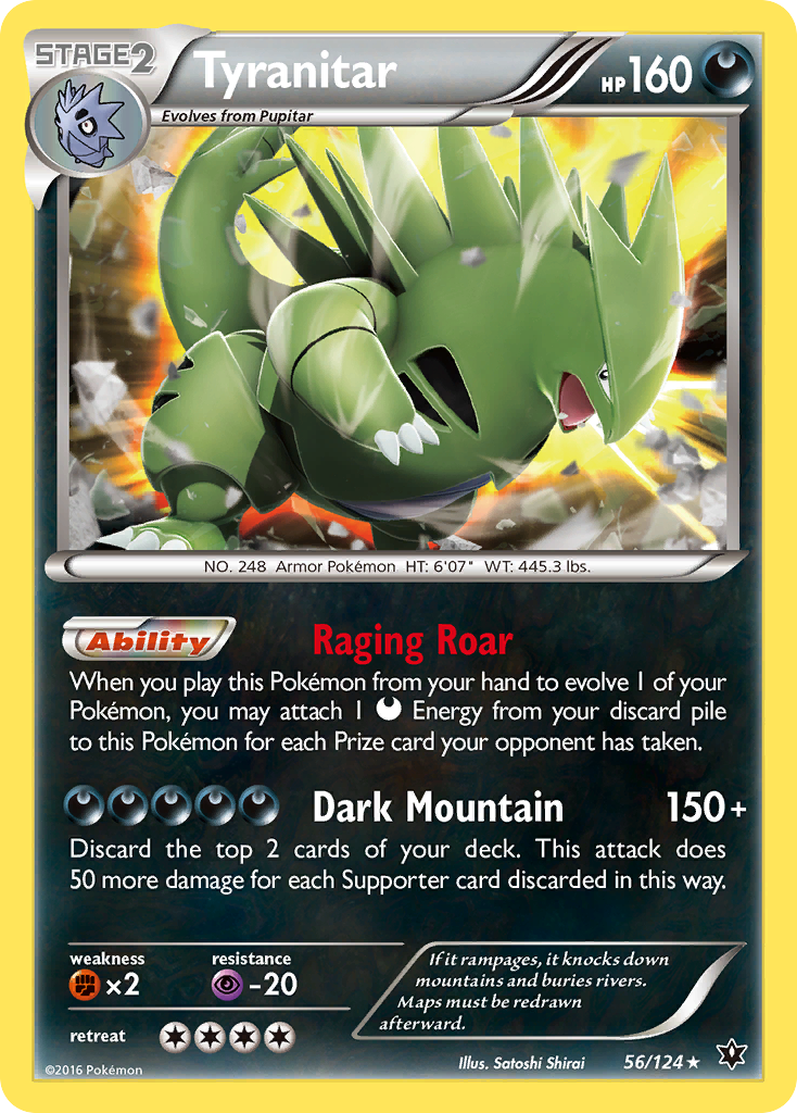 Tyranitar (56/124) [XY: Fates Collide] | Good Games Modbury