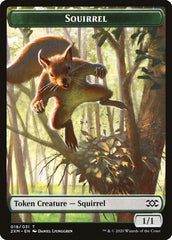 Demon // Squirrel Double-Sided Token [Double Masters Tokens] | Good Games Modbury