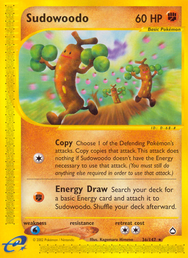 Sudowoodo (36/147) [Aquapolis] | Good Games Modbury