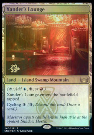 Xander's Lounge [Streets of New Capenna Prerelease Promos] | Good Games Modbury