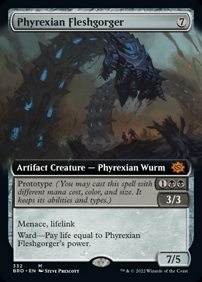 Phyrexian Fleshgorger (Extended Art) [The Brothers' War] | Good Games Modbury