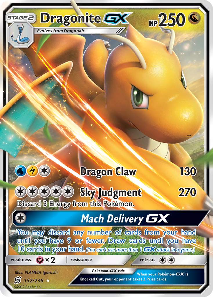 Dragonite GX (152/236) [Sun & Moon: Unified Minds] | Good Games Modbury