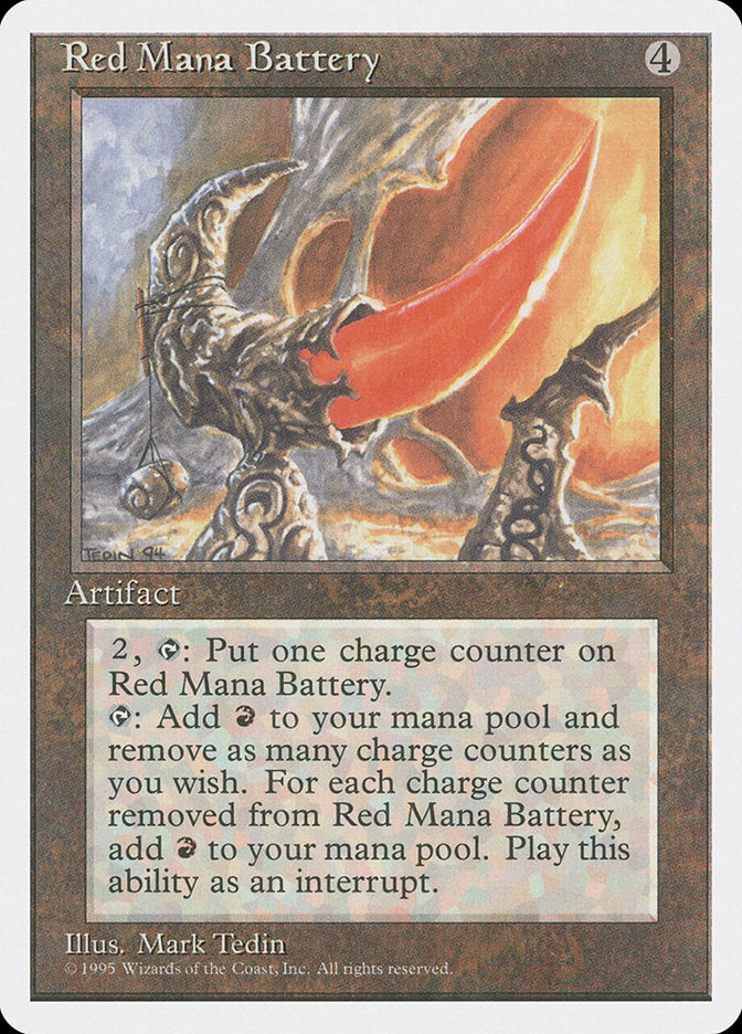 Red Mana Battery [Fourth Edition] | Good Games Modbury