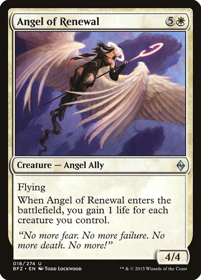 Angel of Renewal [Battle for Zendikar] | Good Games Modbury