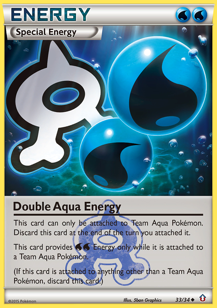 Double Aqua Energy (33/34) [XY: Double Crisis] | Good Games Modbury