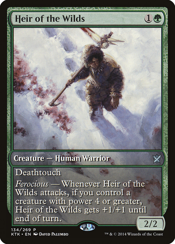 Heir of the Wilds (Game Day) (Extended Art) [Khans of Tarkir Promos] | Good Games Modbury