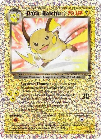 Dark Raichu (S3/S4) [Box Topper] | Good Games Modbury