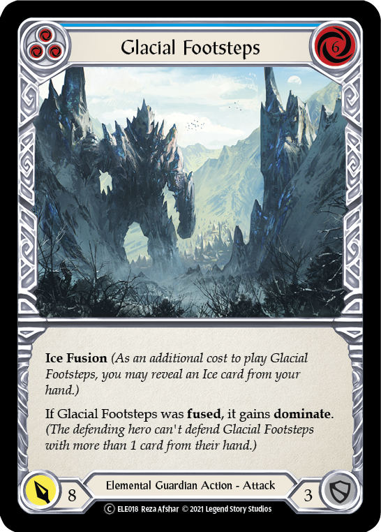 Glacial Footsteps (Blue) [U-ELE018] (Tales of Aria Unlimited)  Unlimited Normal | Good Games Modbury