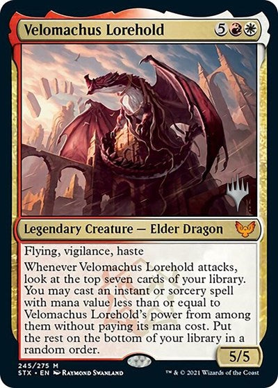 Velomachus Lorehold (Promo Pack) [Strixhaven: School of Mages Promos] | Good Games Modbury