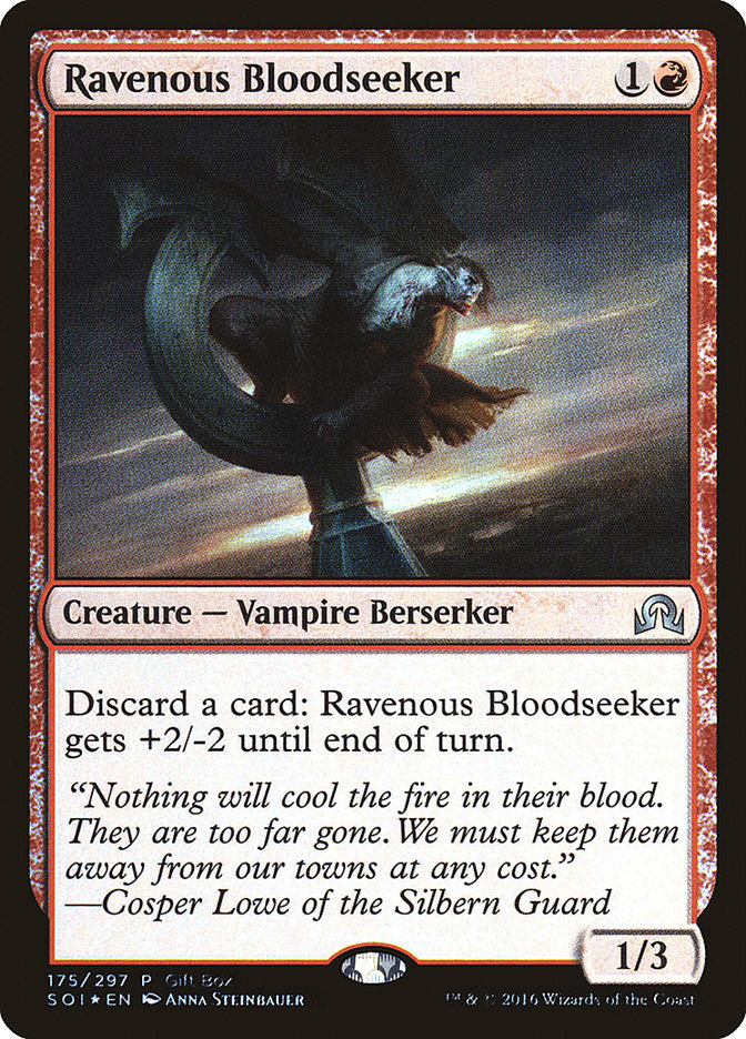 Ravenous Bloodseeker (Gift Box) [Shadows over Innistrad Promos] | Good Games Modbury