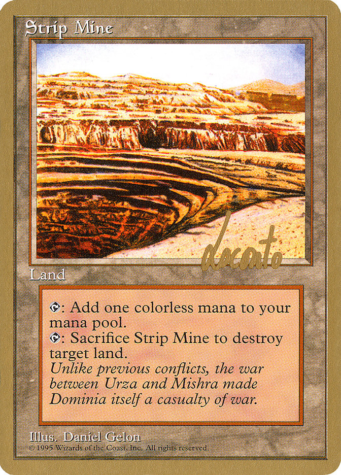 Strip Mine (Michael Loconto) [Pro Tour Collector Set] | Good Games Modbury