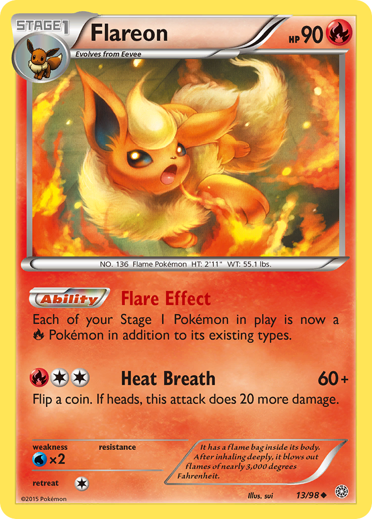 Flareon (13/98) [XY: Ancient Origins] | Good Games Modbury